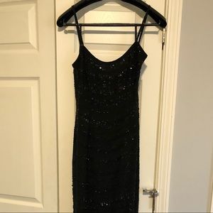 Giorgio Armani Black Sequin Dress